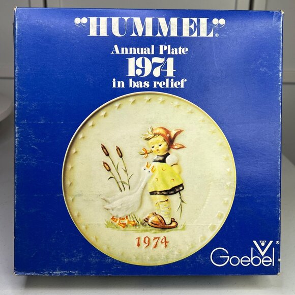 M.J. Hummel 1974 Annual Plate Goose Girl By Goebel 7.5" Decorative Collectible - Picture 5 of 8